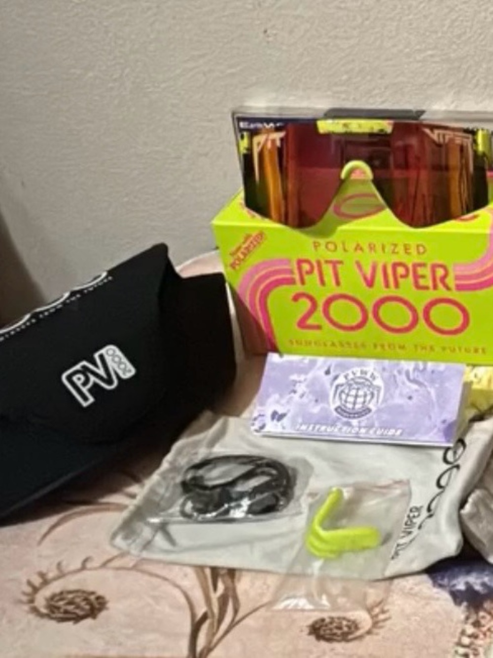 Pit Viper The 1993 2000 Polarized Yellow/Pink Splatter